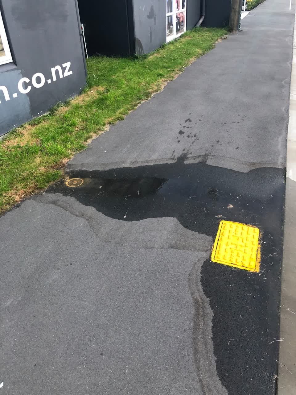 The photograph attached to this water leak report