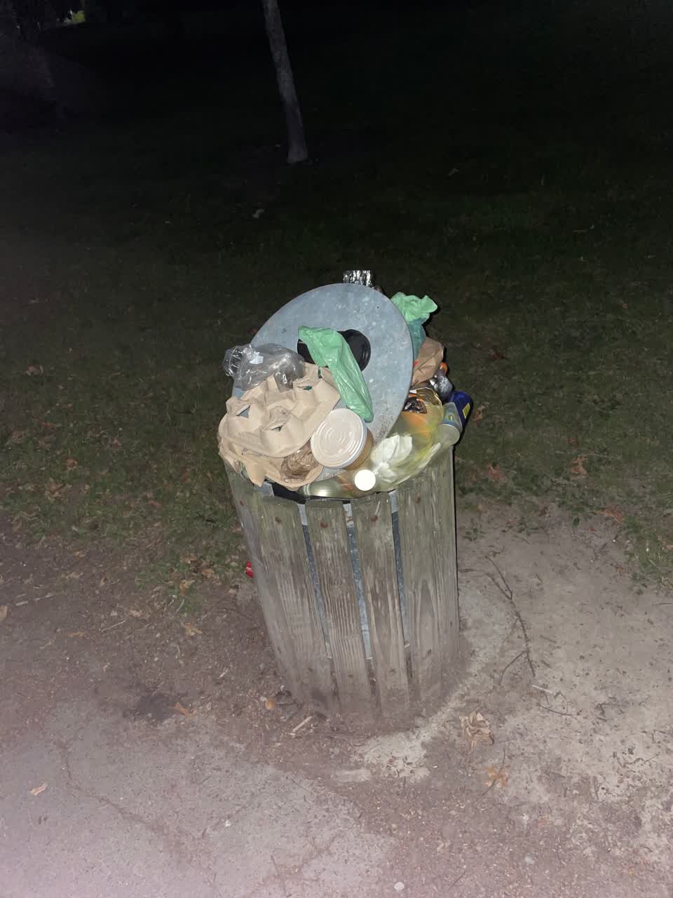 The photograph attached to this rubbish/recycling report