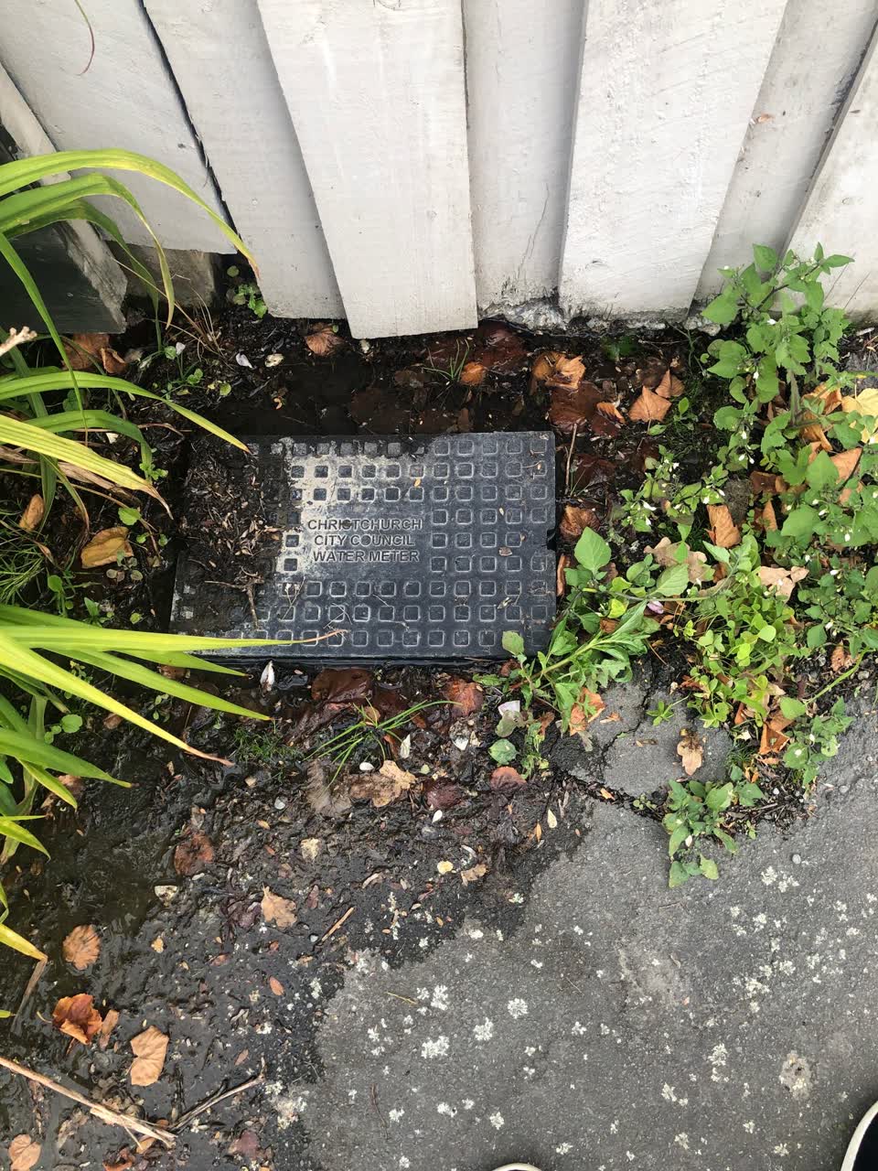 The photograph attached to this water leak report