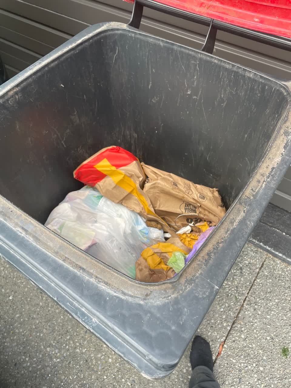 The photograph attached to this rubbish/recycling report