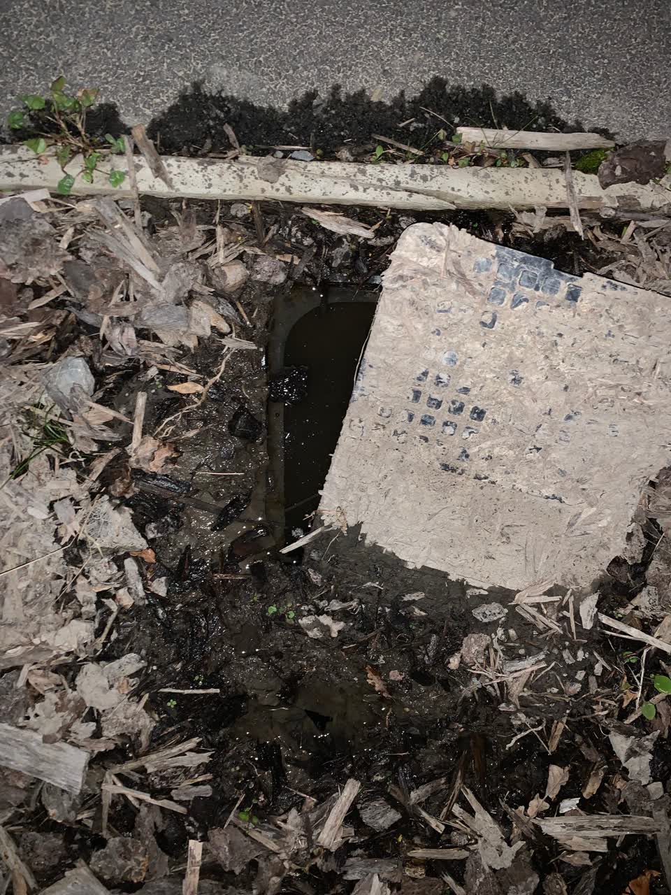 The photograph attached to this water leak report