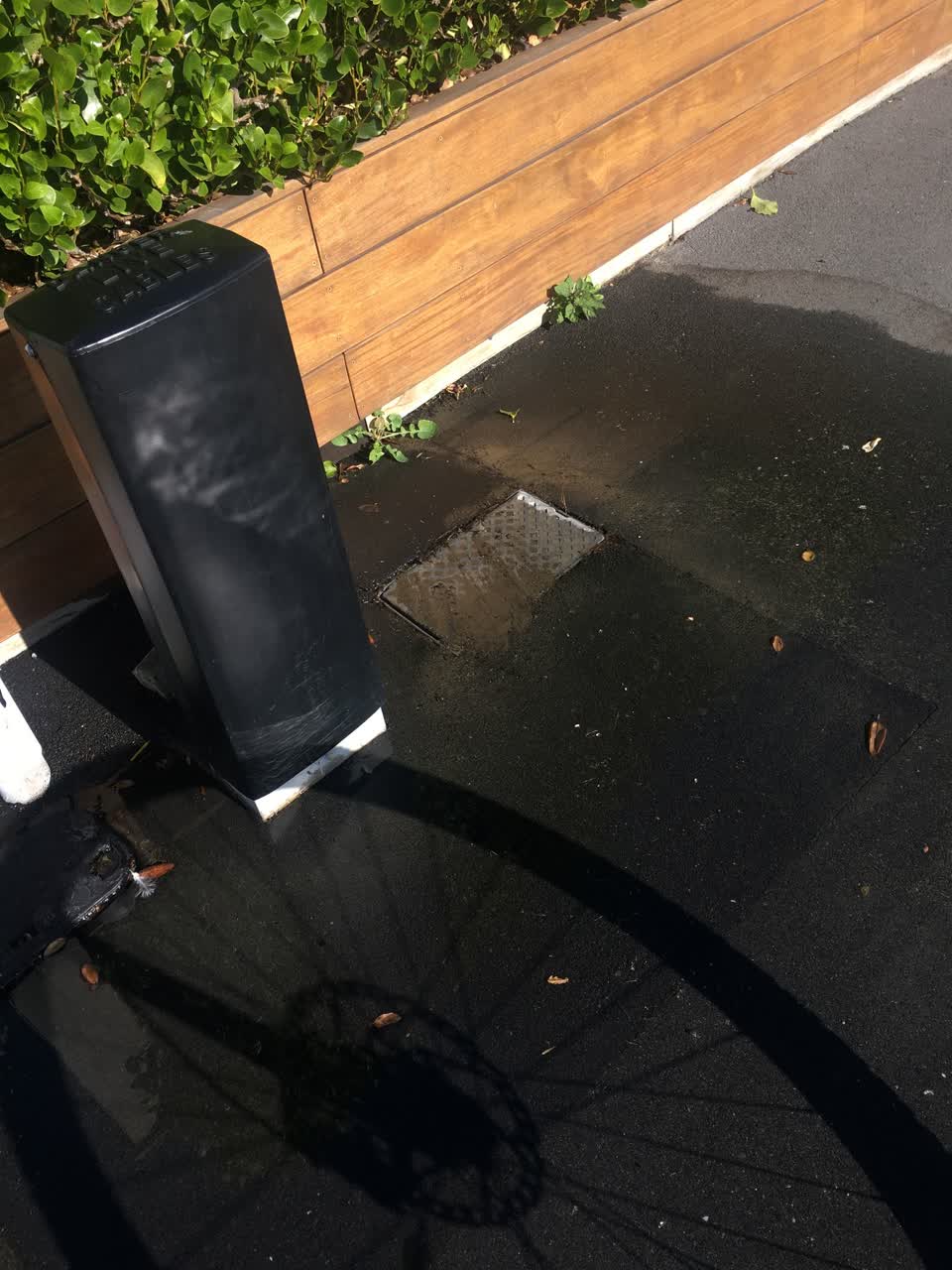 The photograph attached to this water leak report