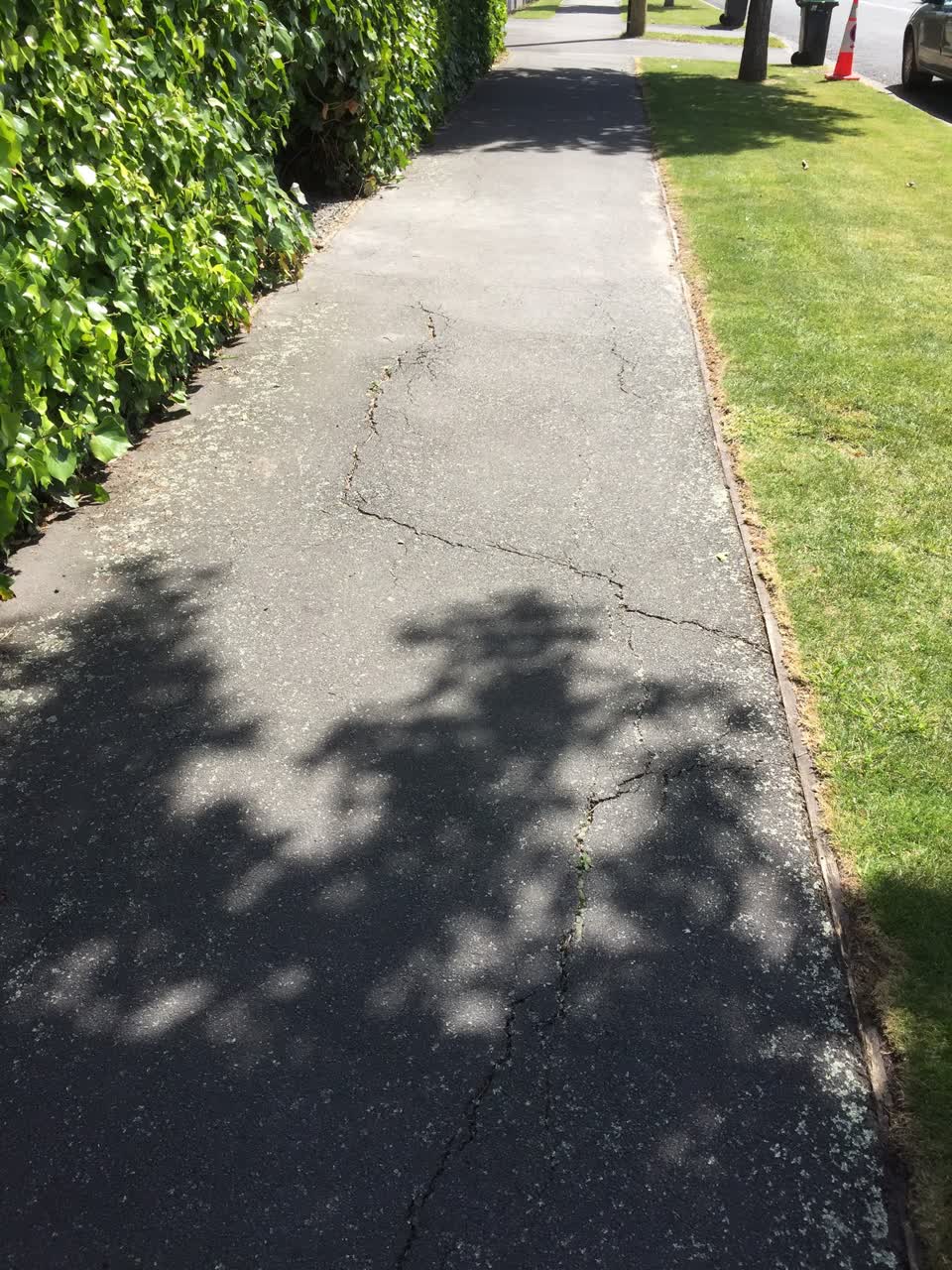 The photograph attached to this roading/streets report