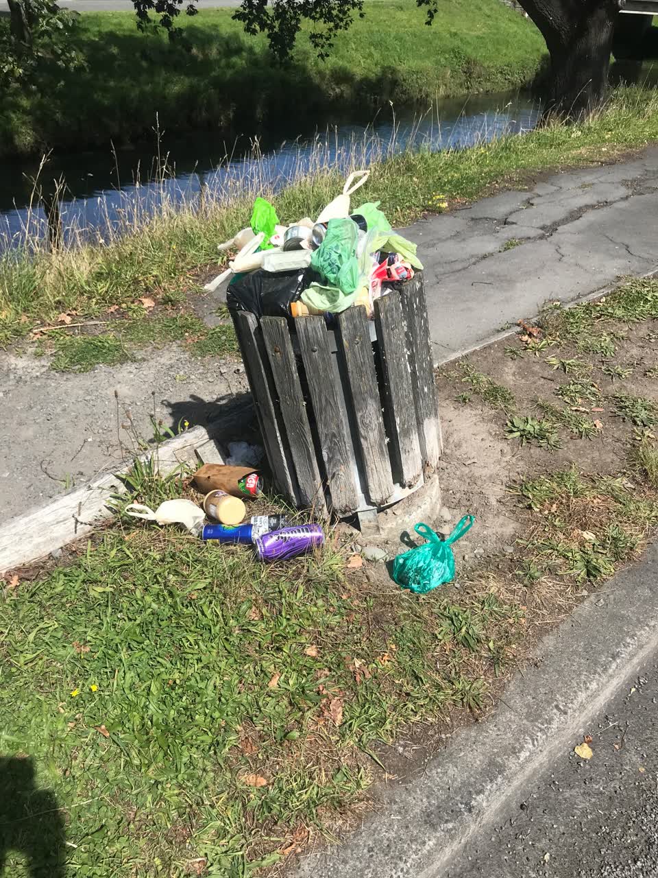 The photograph attached to this rubbish/recycling report