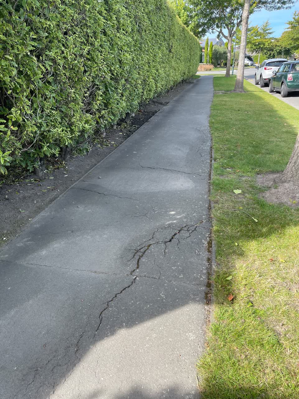 The photograph attached to this roading/streets report