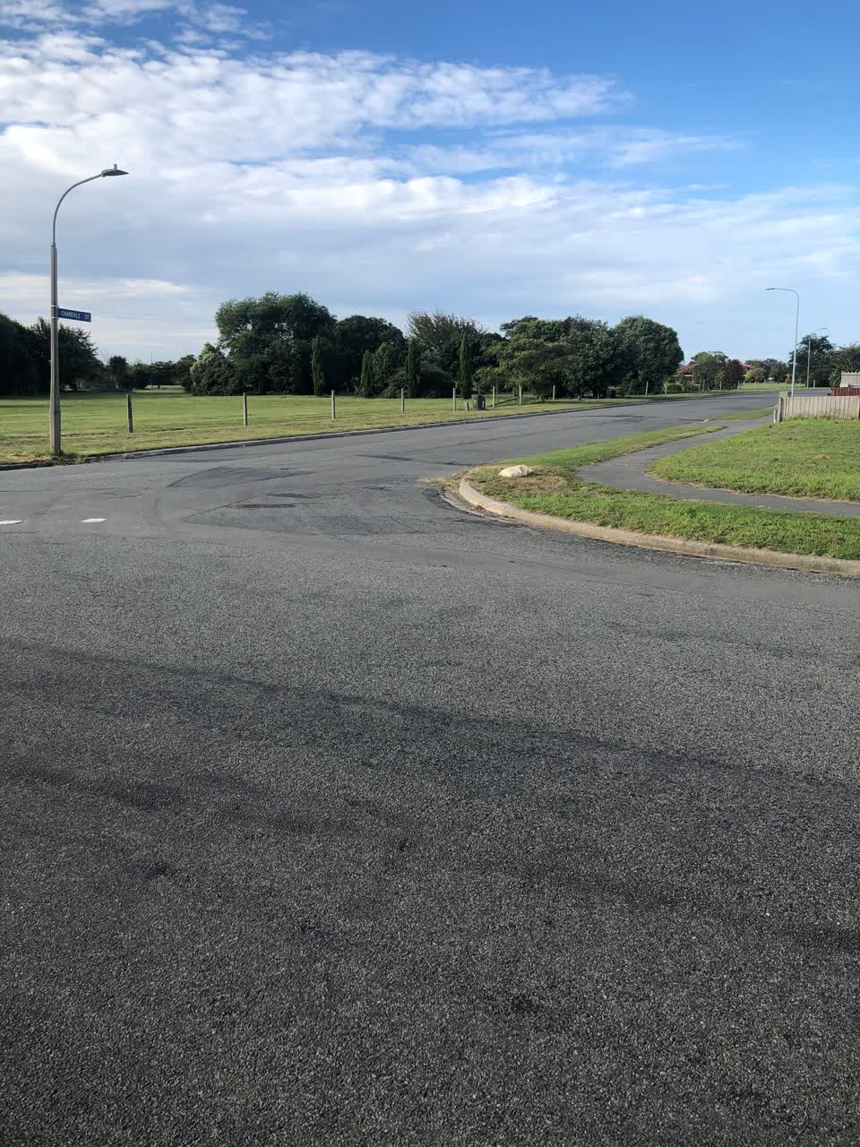 The photograph attached to this roading/streets report