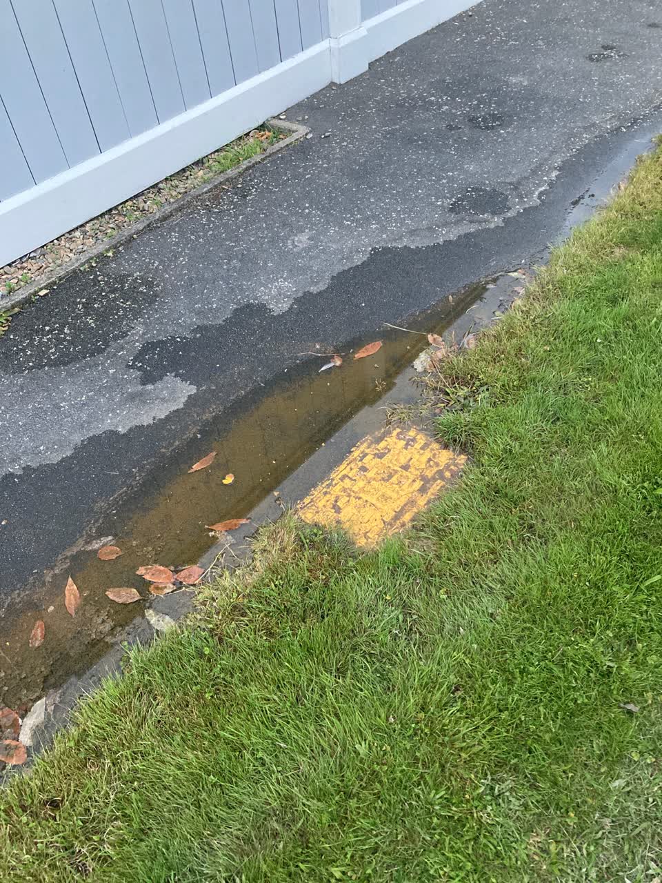 The photograph attached to this water leak report
