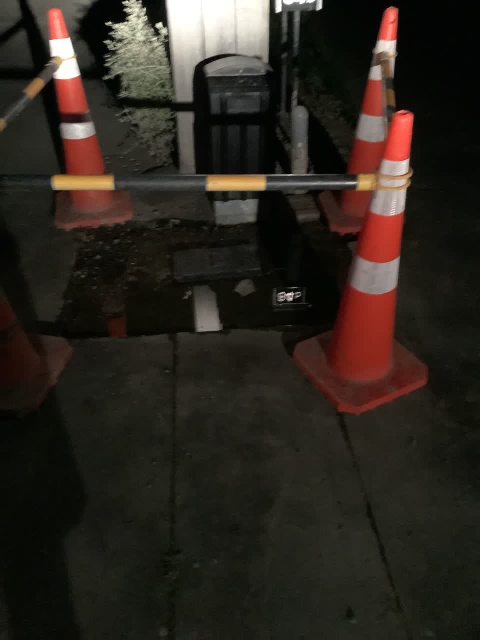 The photograph attached to this water leak report