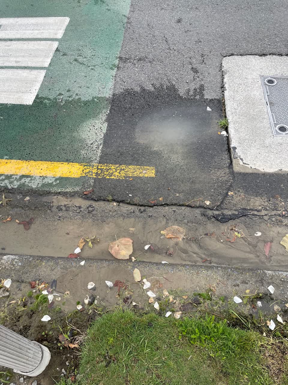 The photograph attached to this water leak report