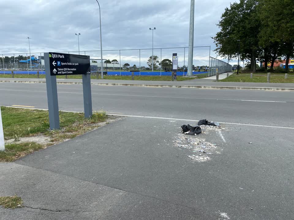The photograph attached to this rubbish/recycling report