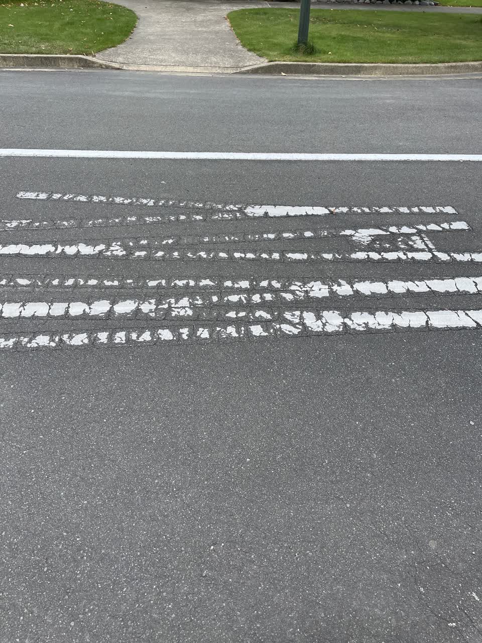The photograph attached to this roading/streets report