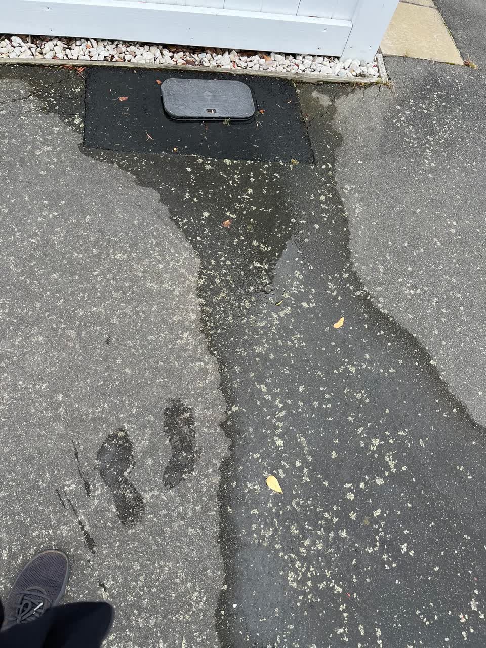 The photograph attached to this wastewater/stormwater report