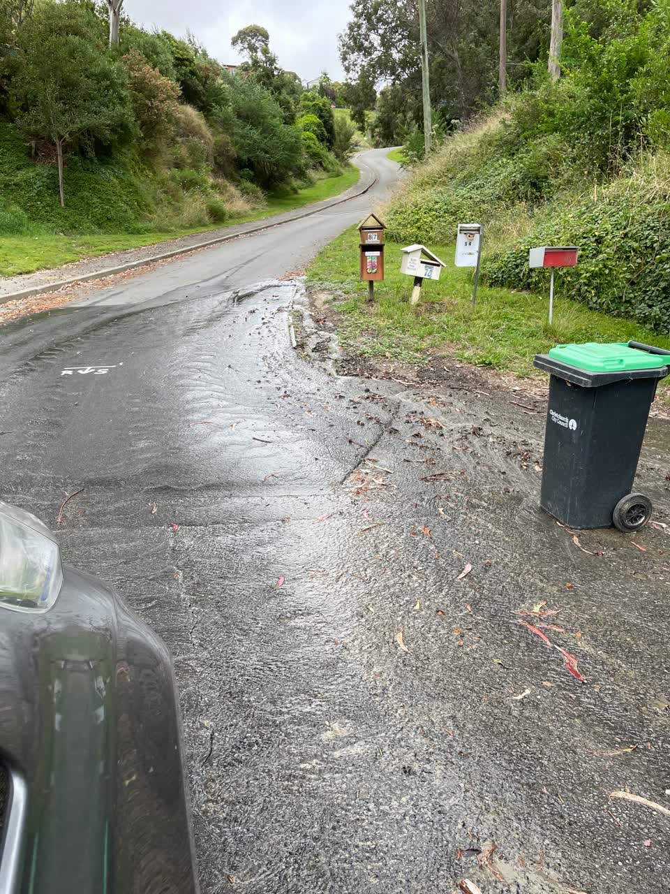 The photograph attached to this wastewater/stormwater report