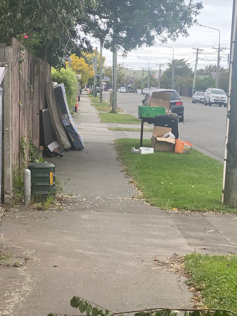 The photograph attached to this rubbish/recycling report