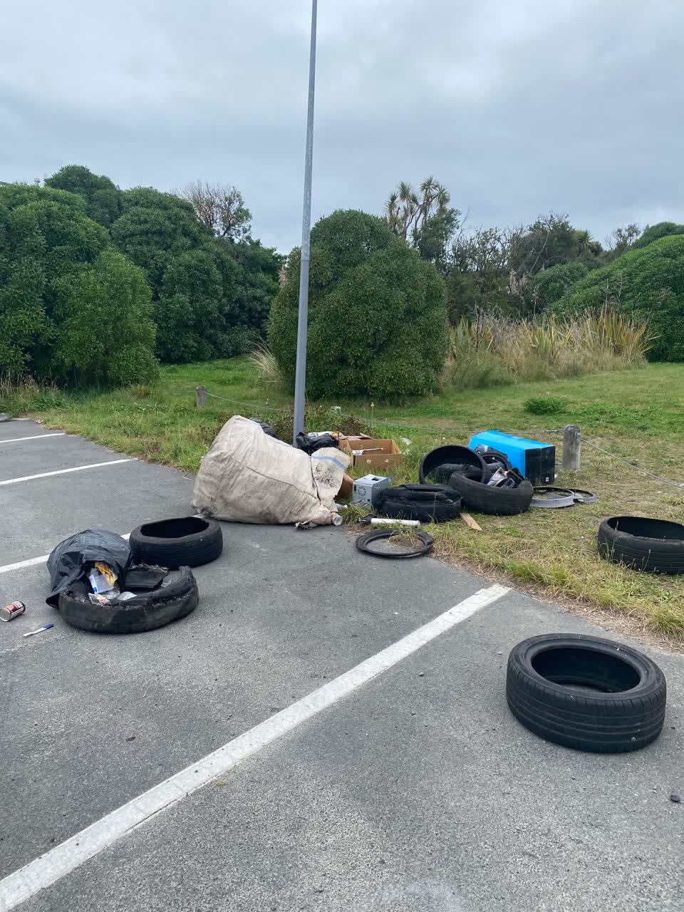 The photograph attached to this rubbish/recycling report