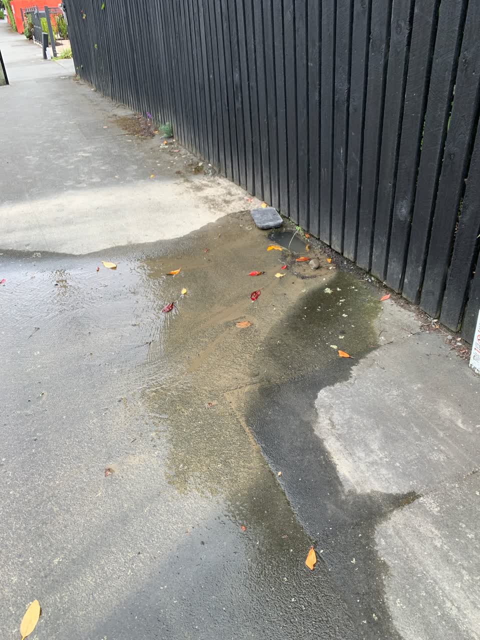 The photograph attached to this wastewater/stormwater report
