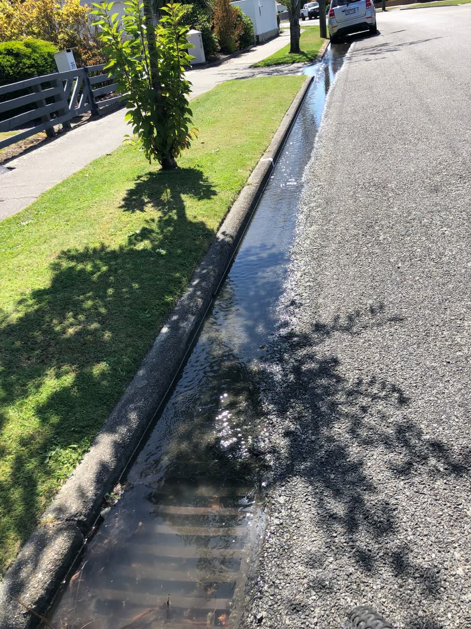 The photograph attached to this water leak report