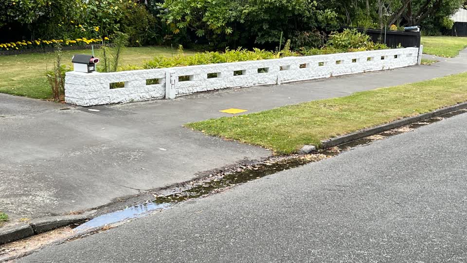 The photograph attached to this water leak report