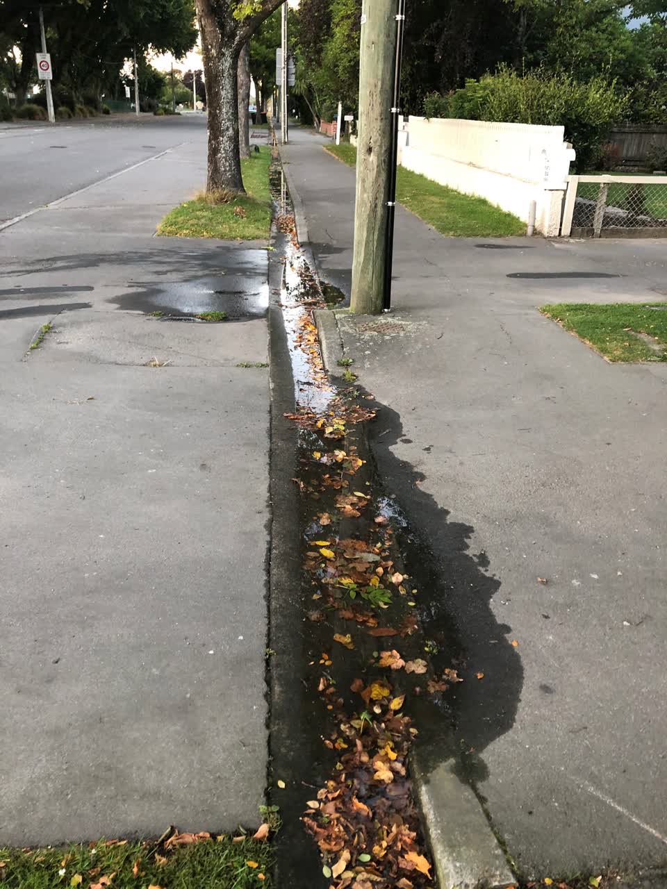 The photograph attached to this wastewater/stormwater report