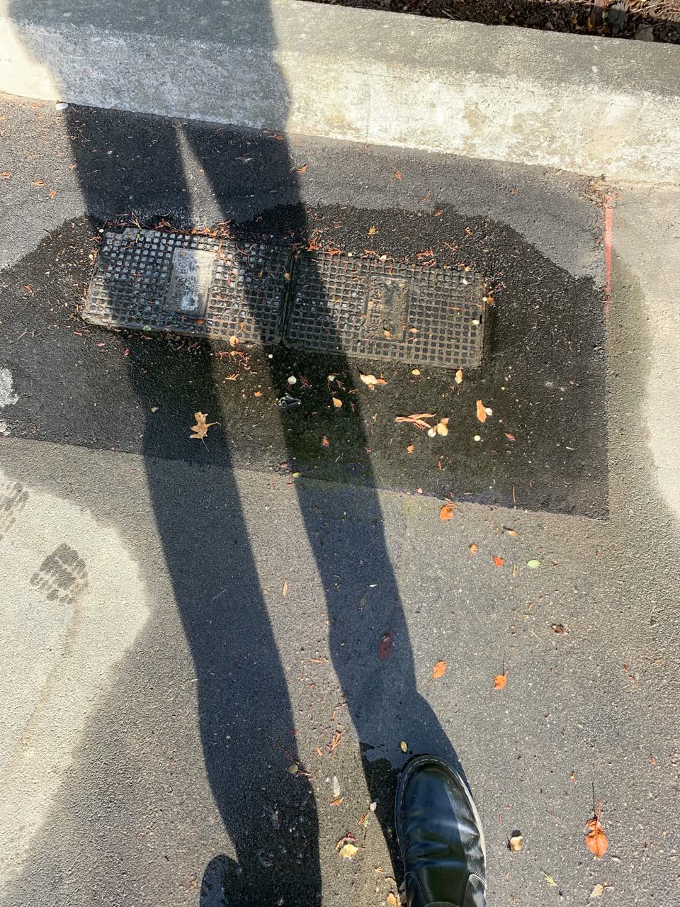 The photograph attached to this water leak report