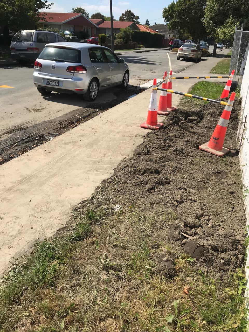The photograph attached to this roading/streets report