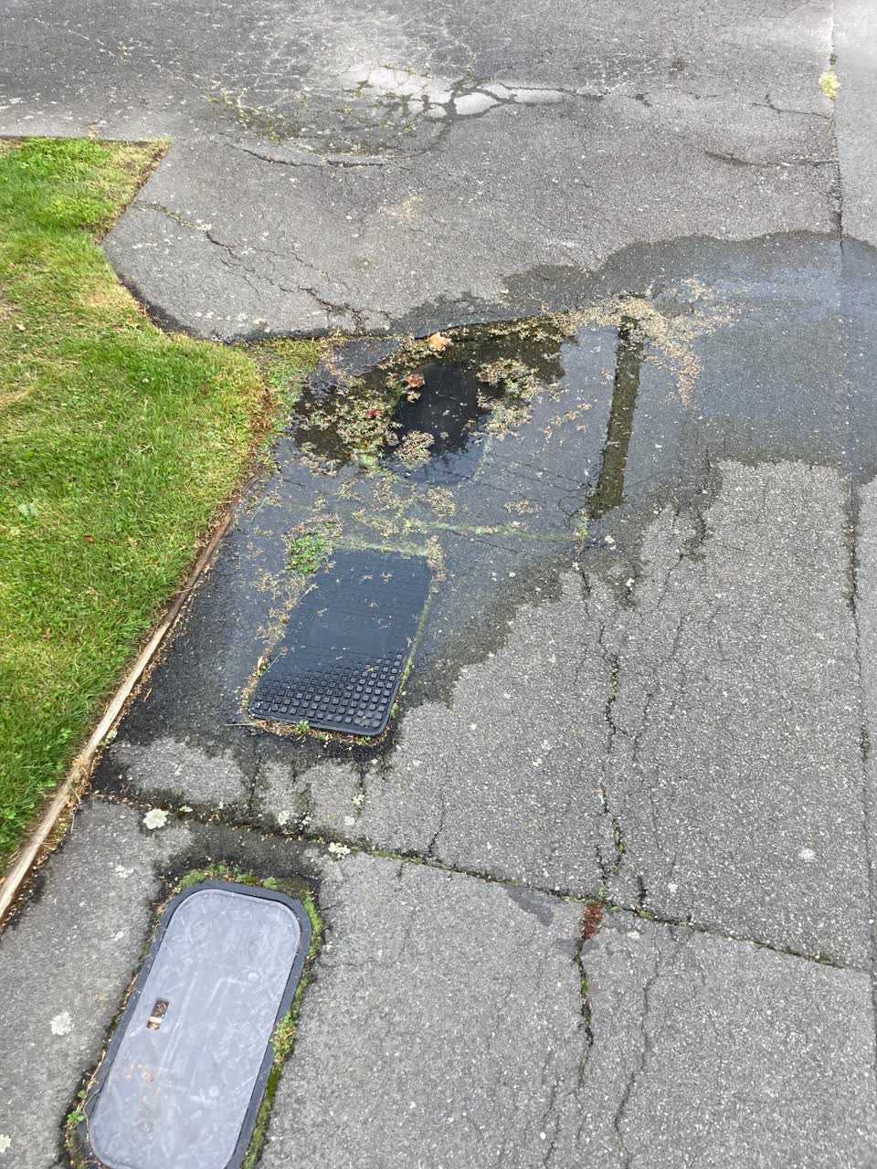 The photograph attached to this water leak report
