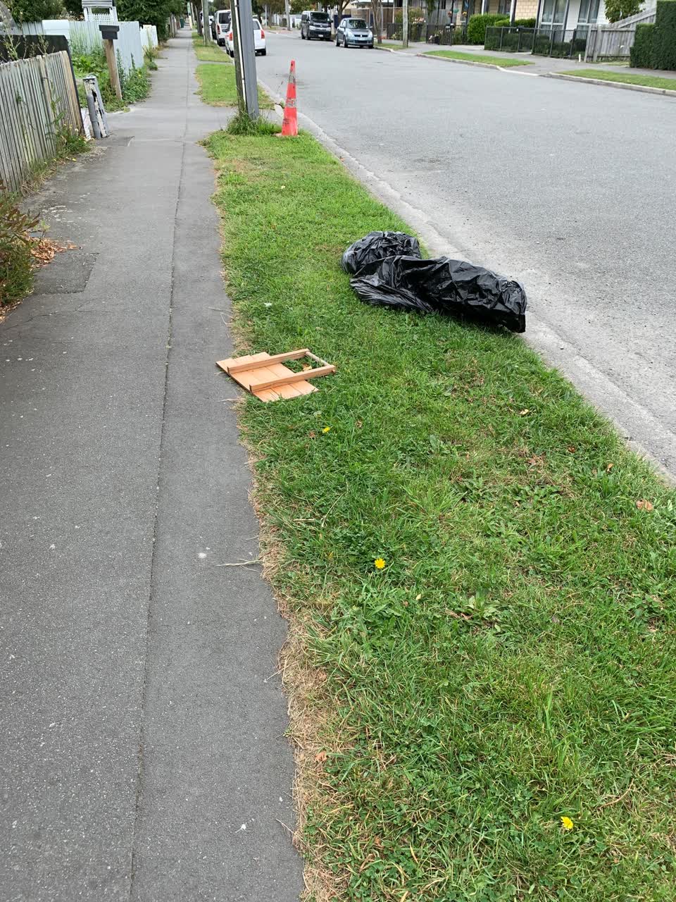 The photograph attached to this rubbish/recycling report