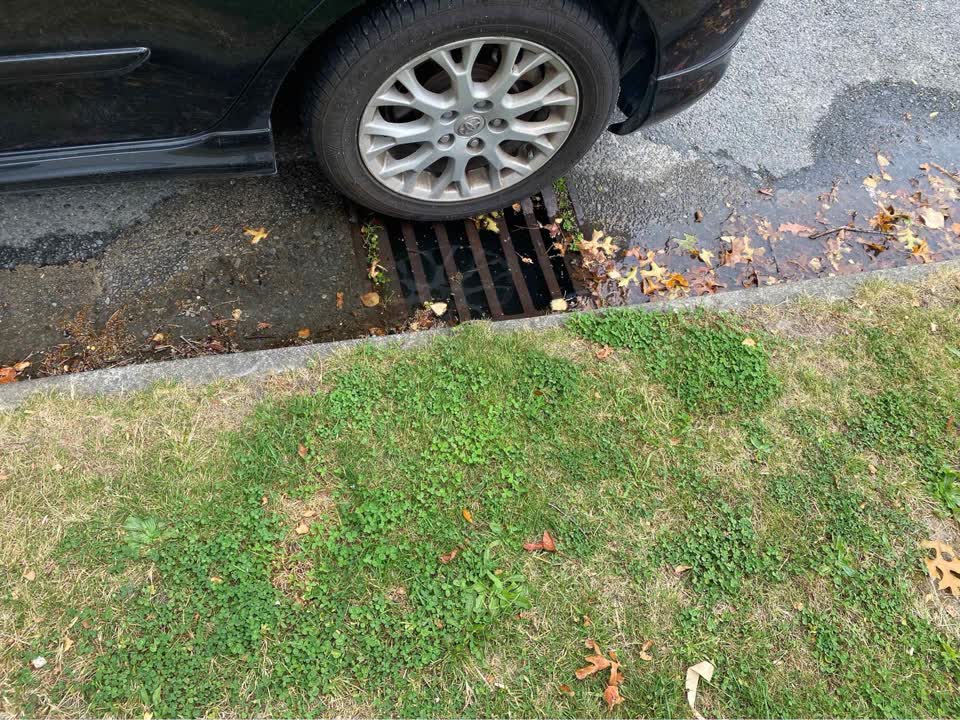The photograph attached to this flooding report