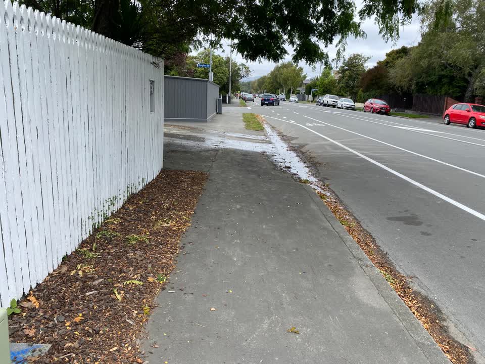 The photograph attached to this water leak report
