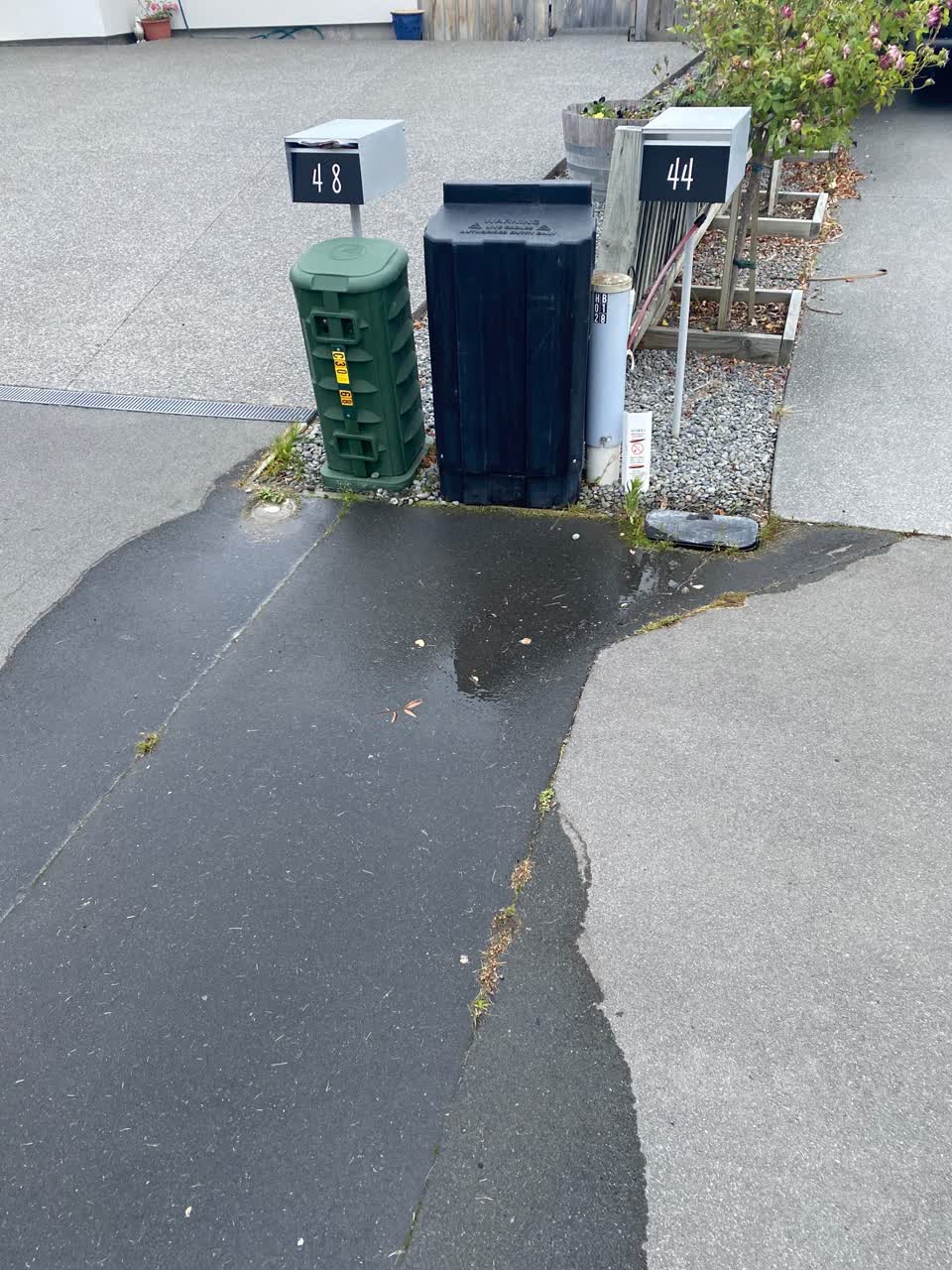 The photograph attached to this water leak report