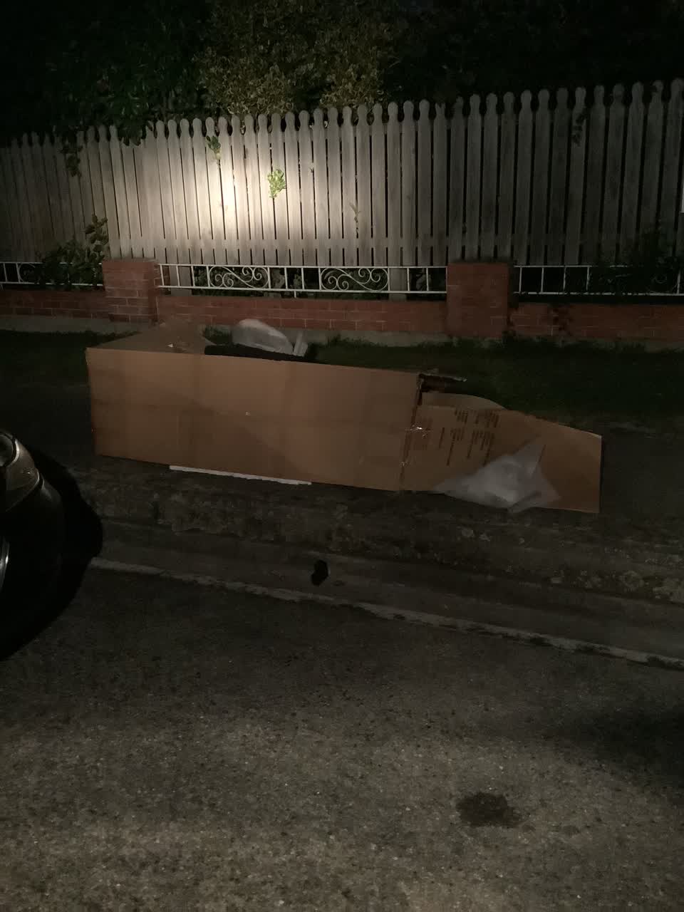 The photograph attached to this rubbish/recycling report