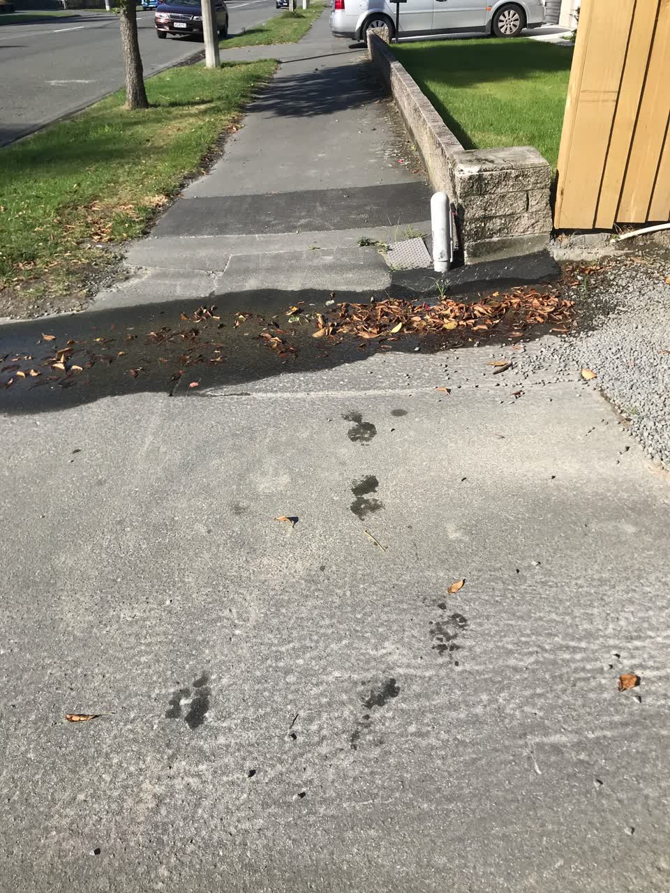 The photograph attached to this water leak report