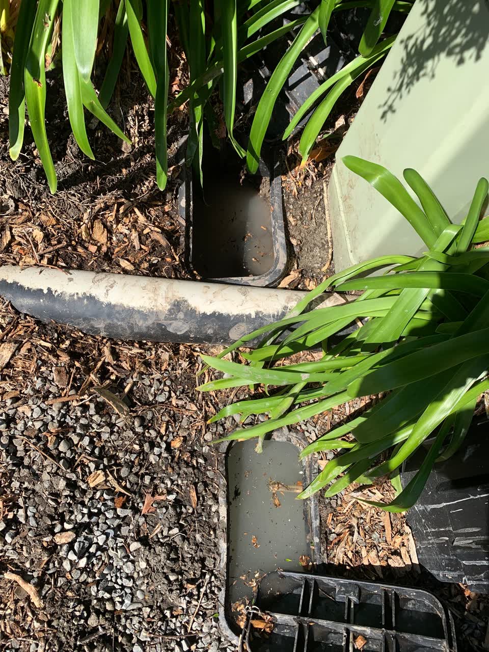 The photograph attached to this water leak report