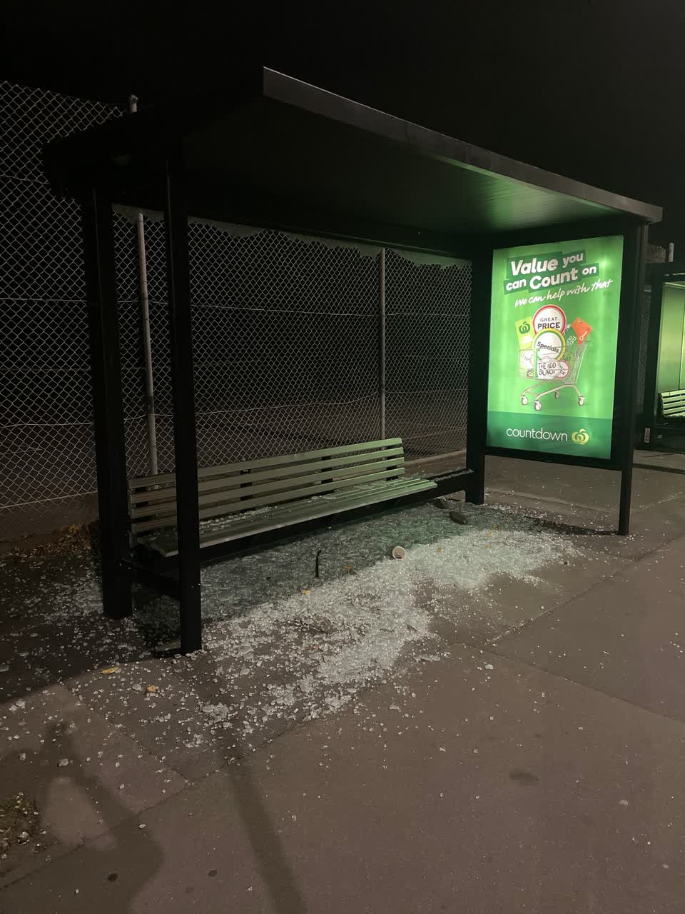 The photograph attached to this roading/streets report