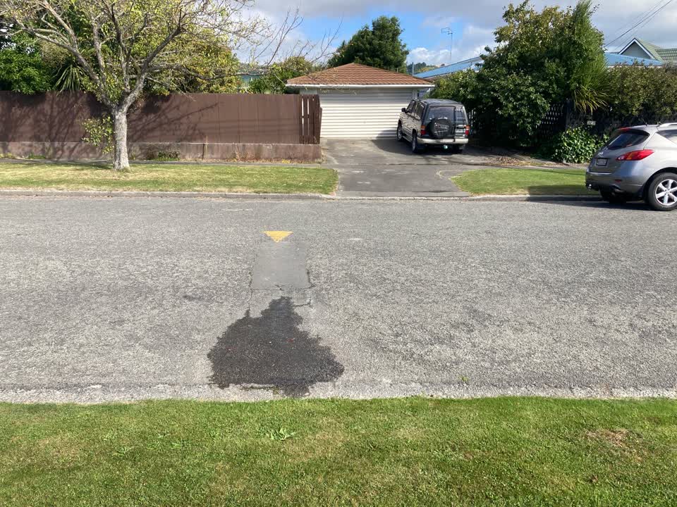 The photograph attached to this water leak report