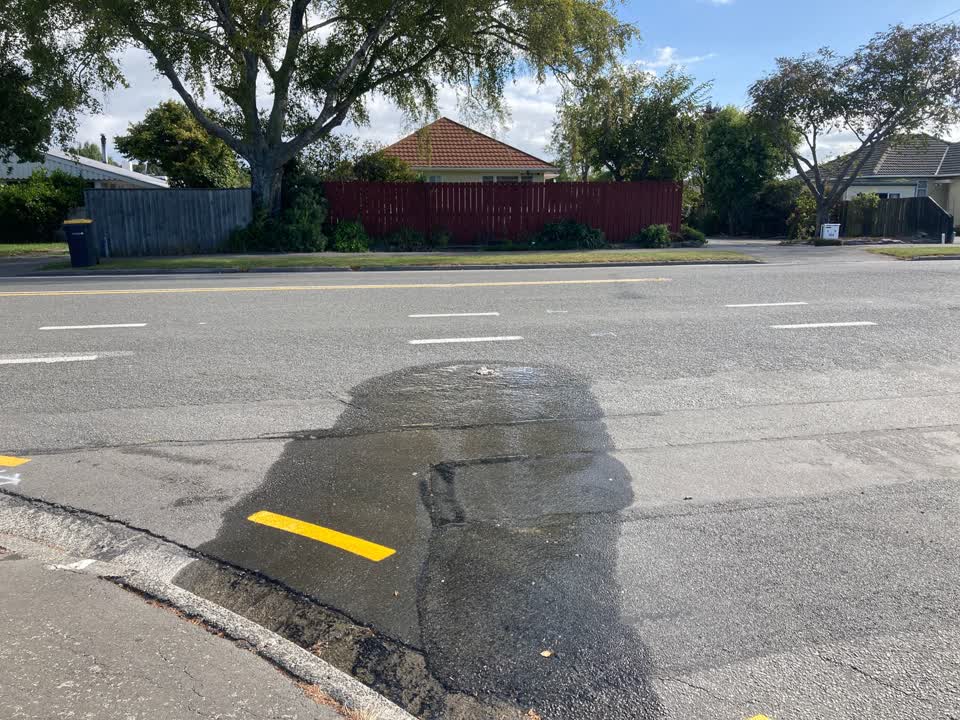 The photograph attached to this water leak report