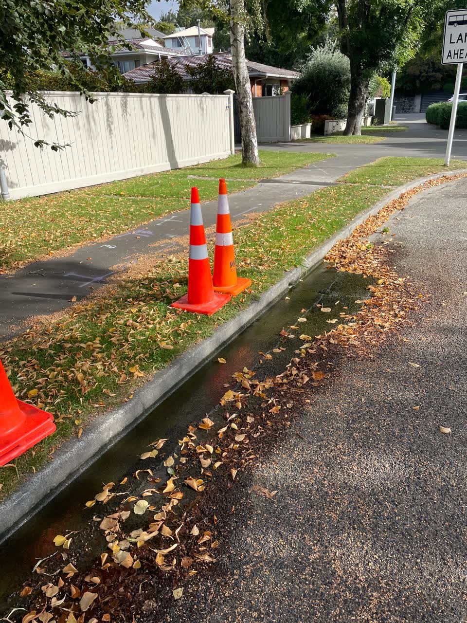 The photograph attached to this water leak report