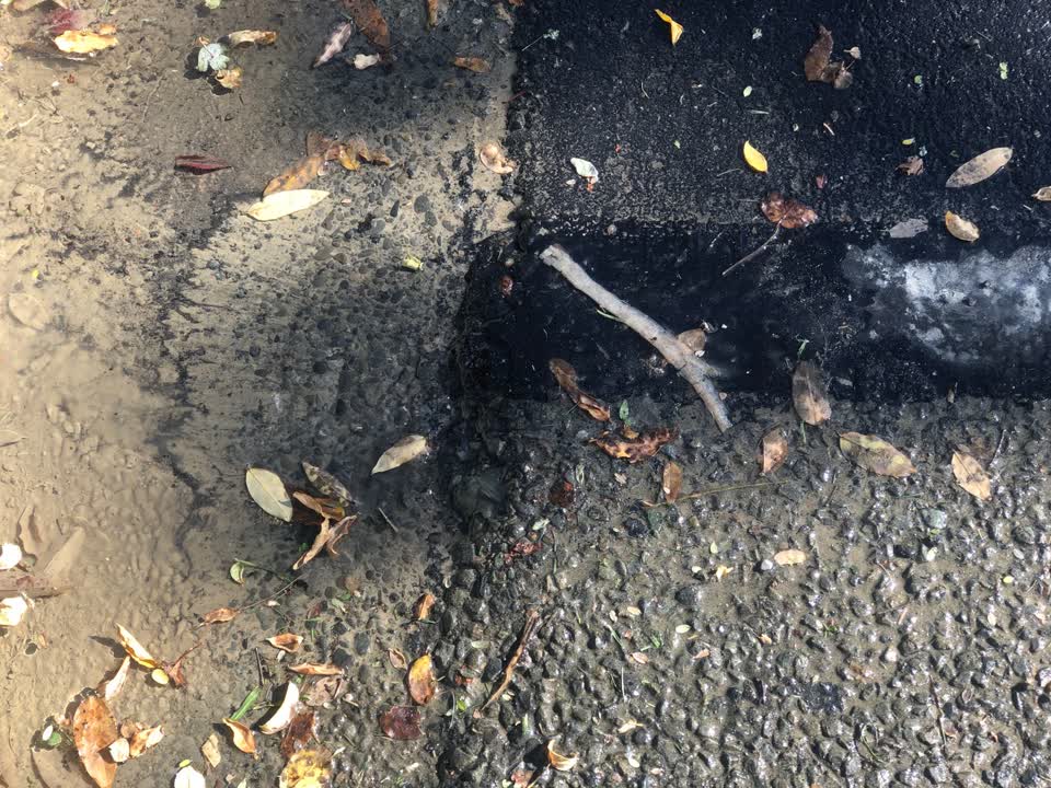 The photograph attached to this roading/streets report