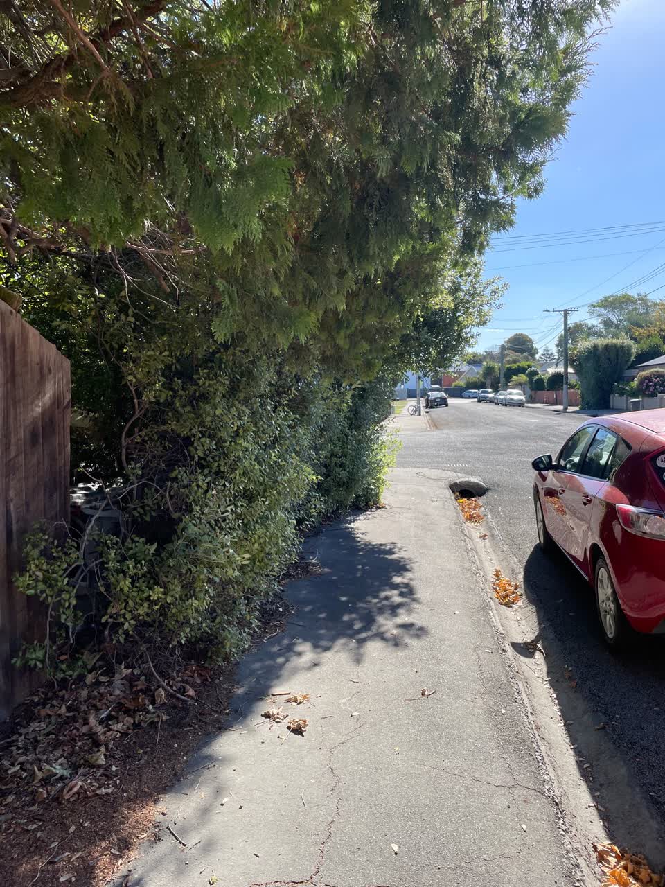 The photograph attached to this roading/streets report