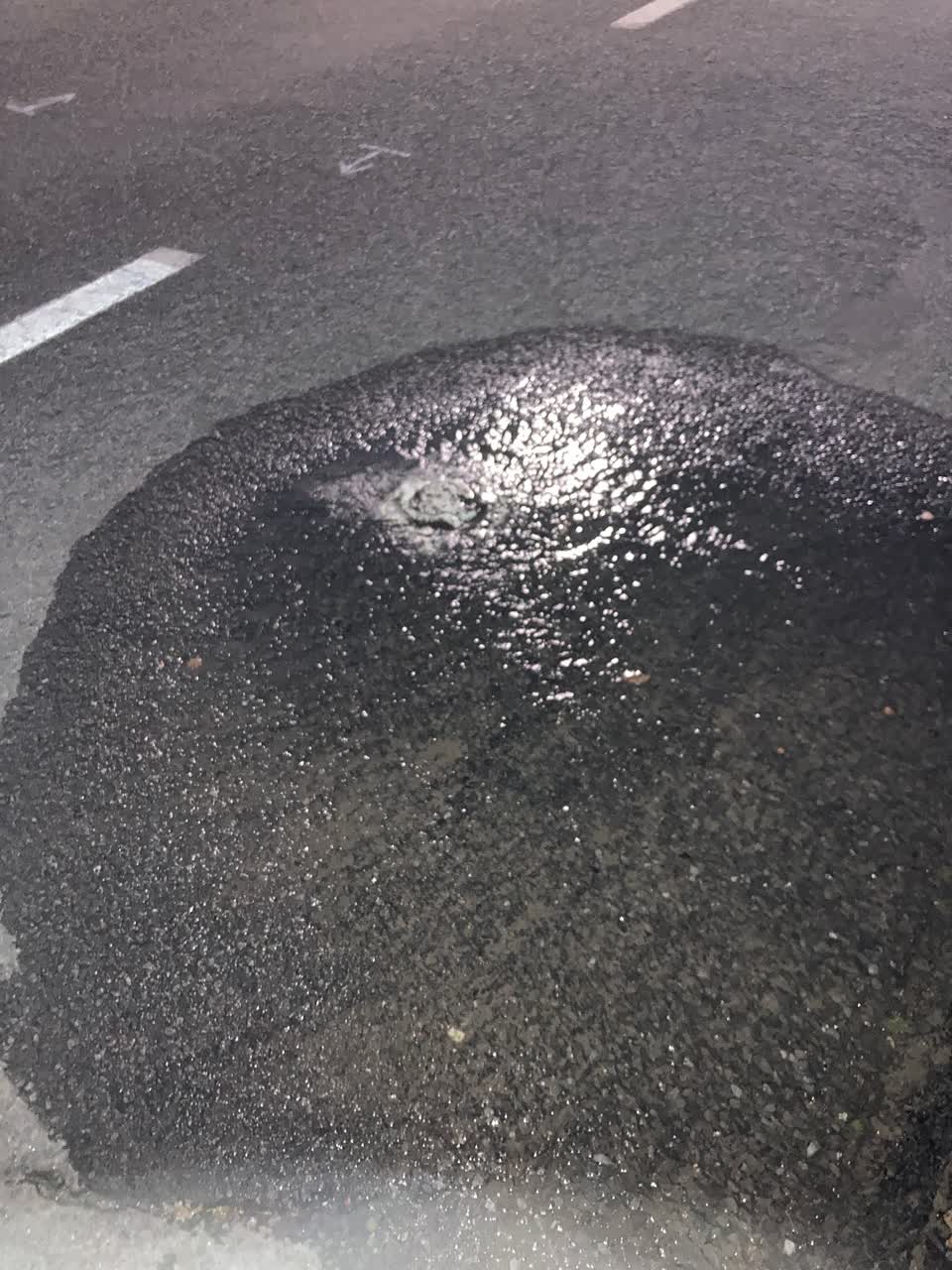 The photograph attached to this water leak report