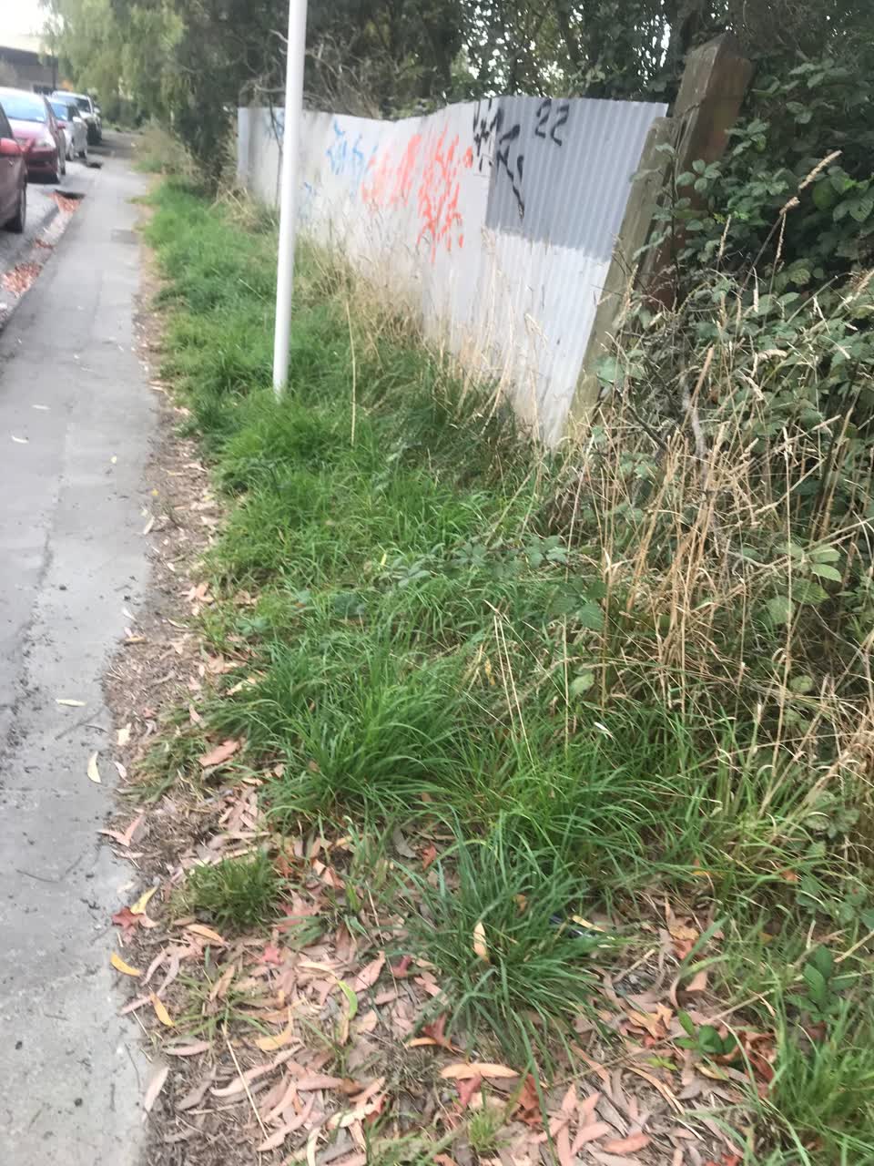 The photograph attached to this roading/streets report