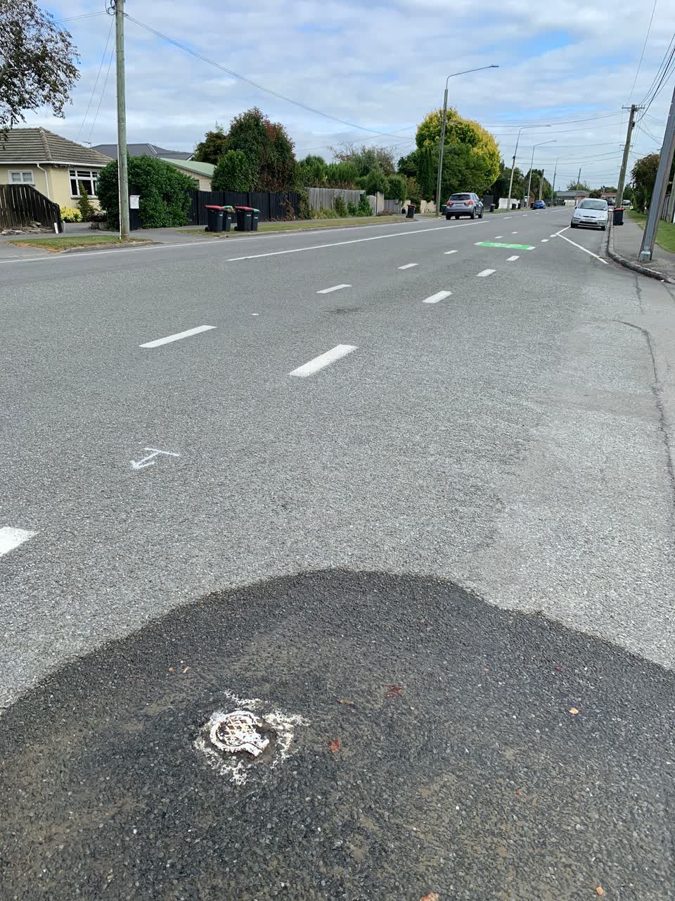 The photograph attached to this water leak report