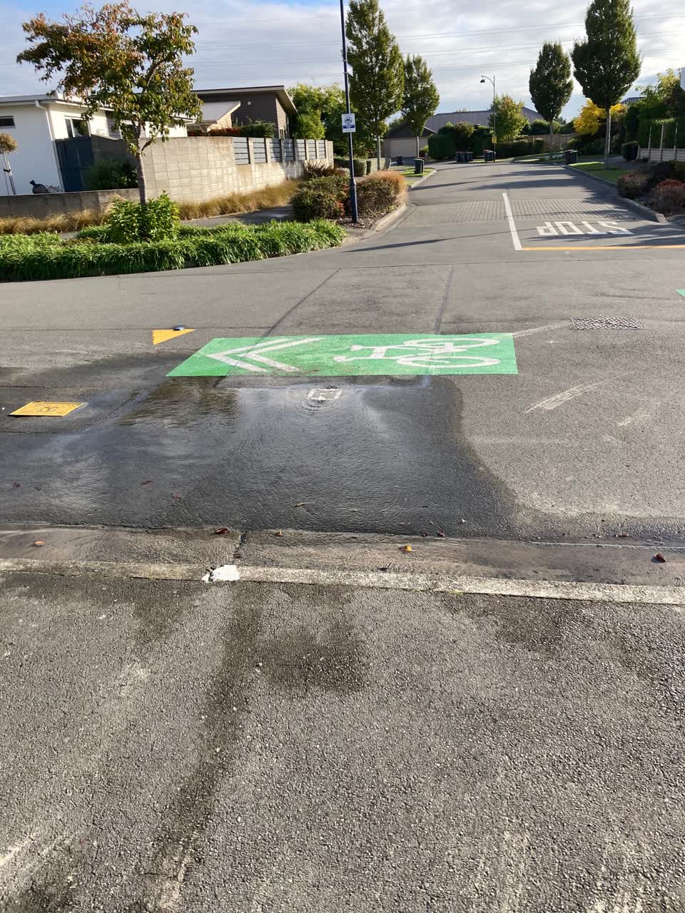 The photograph attached to this water leak report