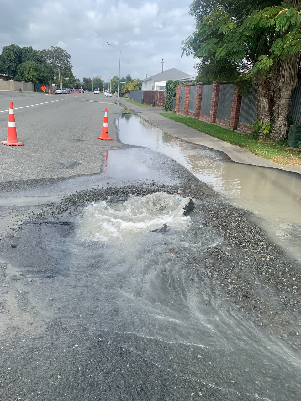 The photograph attached to this wastewater/stormwater report