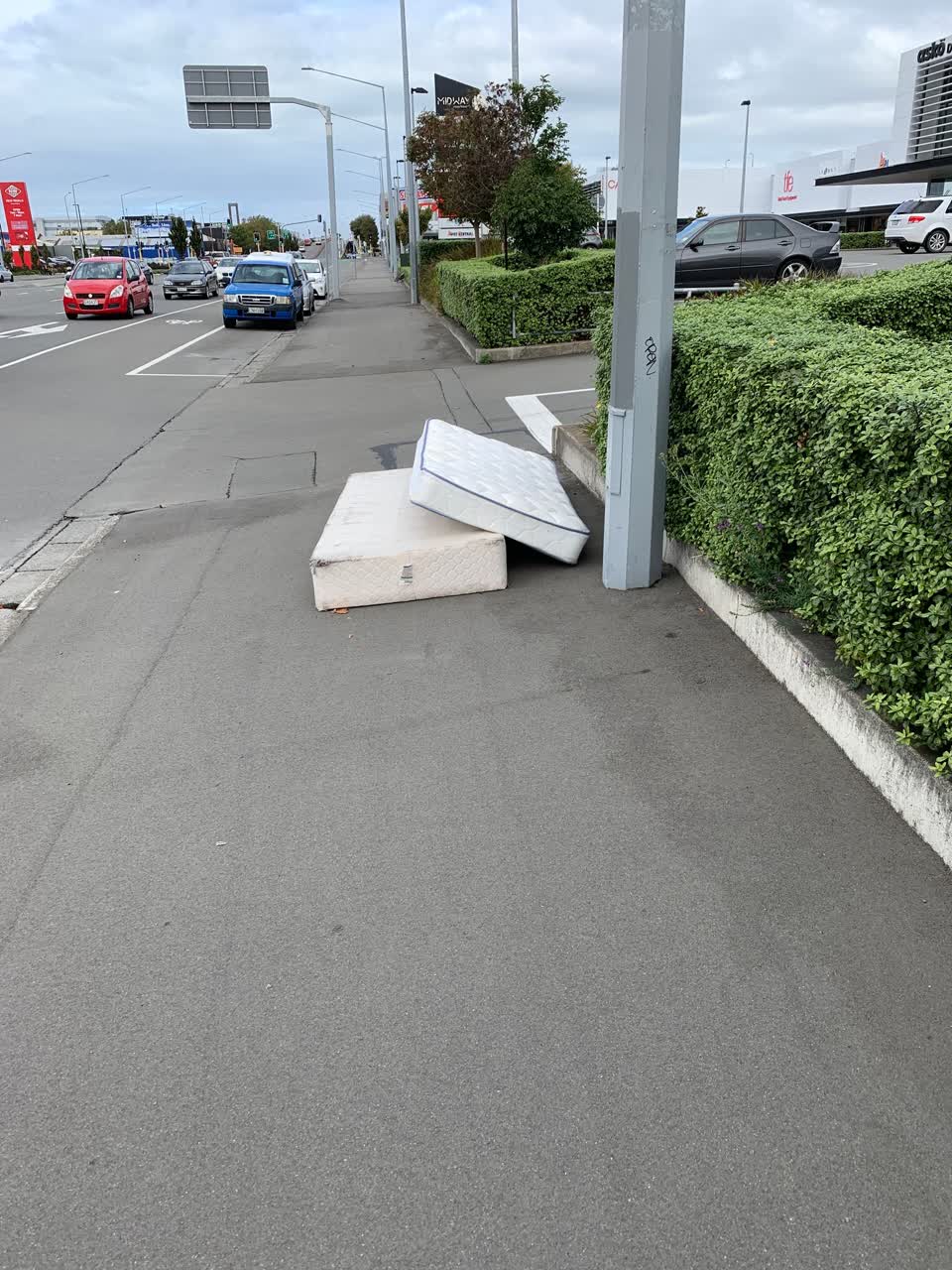 The photograph attached to this rubbish/recycling report