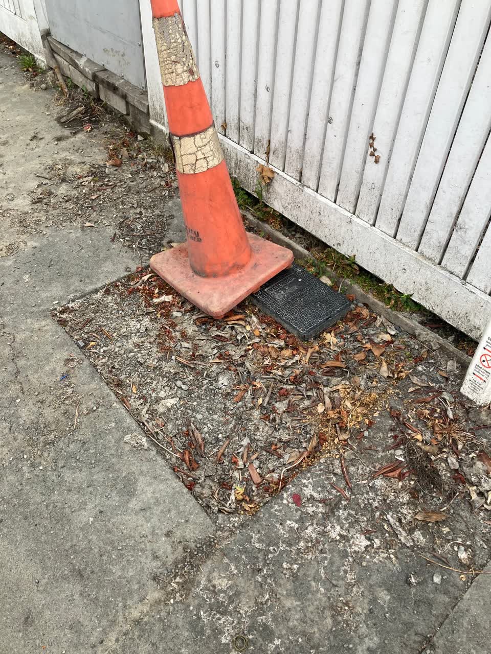 The photograph attached to this roading/streets report