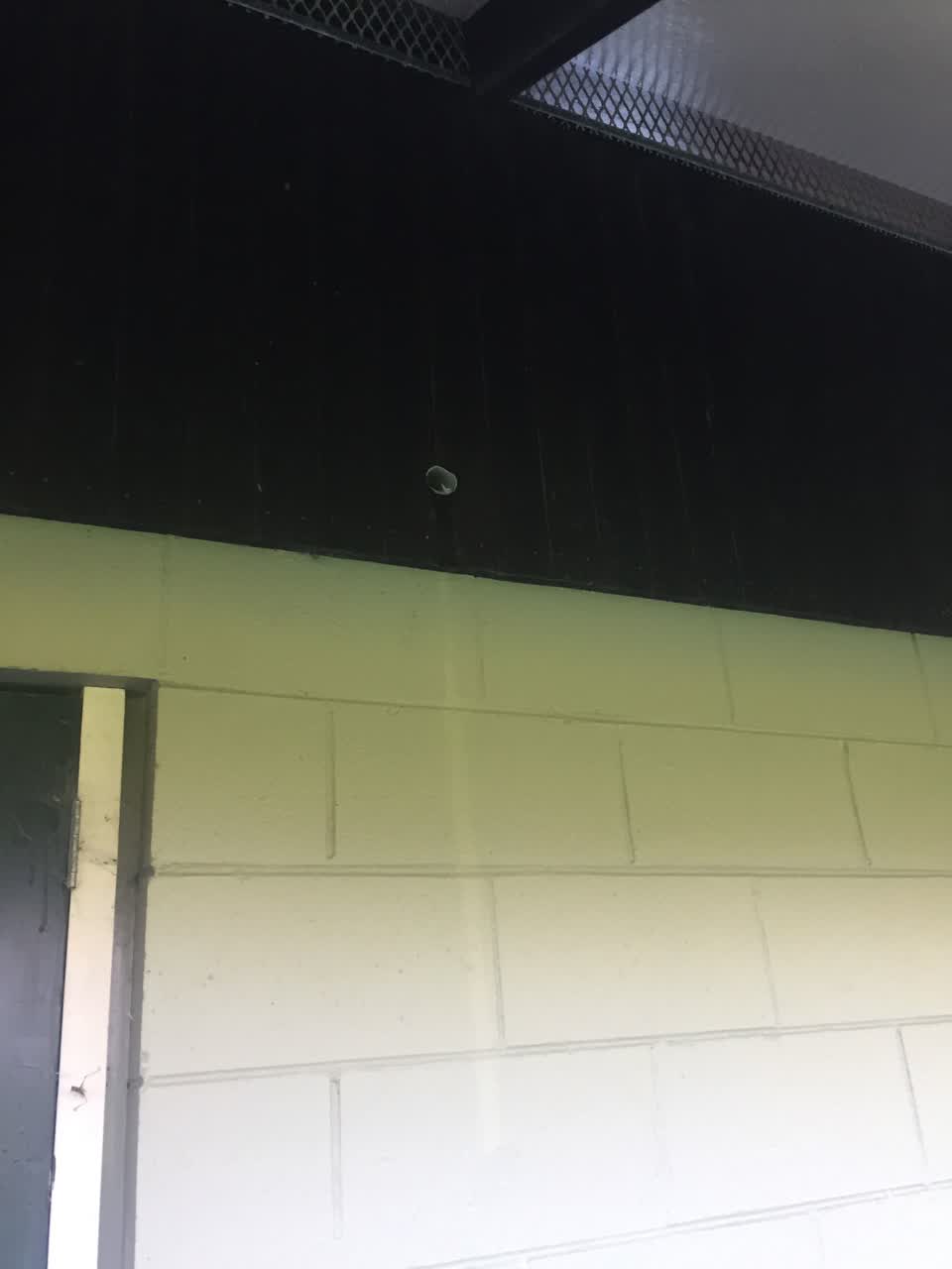 The photograph attached to this water leak report