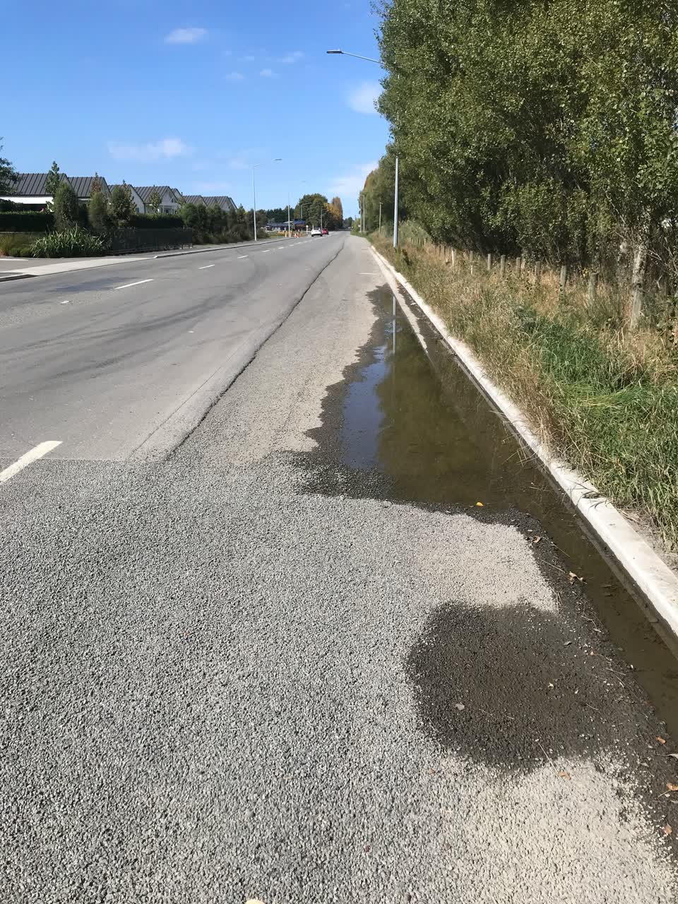 The photograph attached to this roading/streets report
