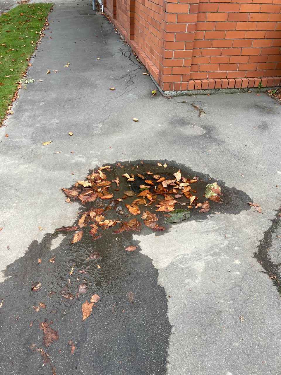 The photograph attached to this water leak report