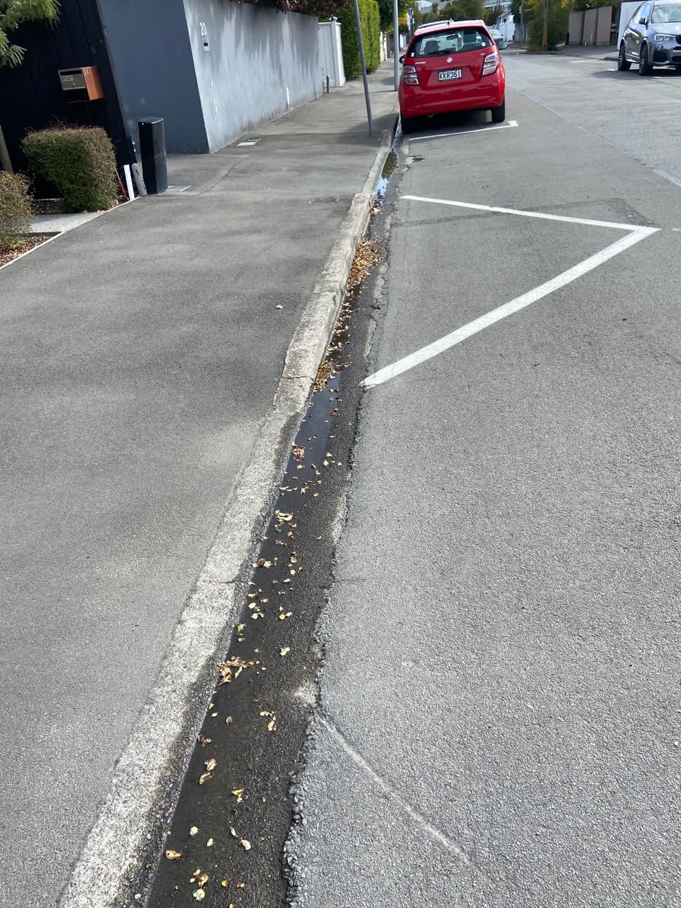 The photograph attached to this water leak report